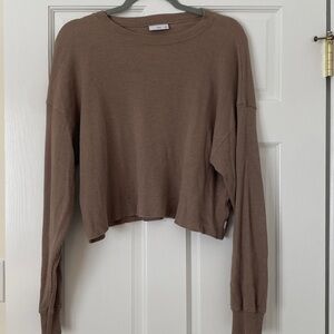 TNA Waffle Knit Long Sleeve Thermal